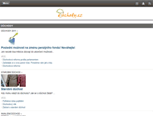 Tablet Screenshot of duchody.cz